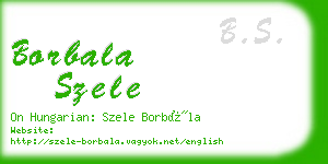 borbala szele business card